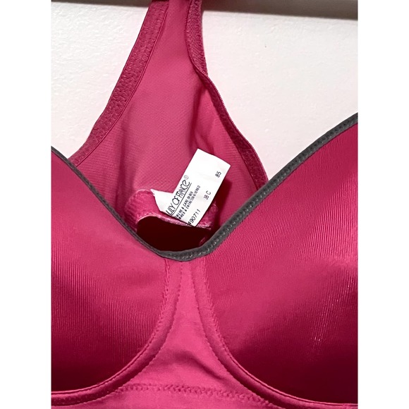 Lily of France Pink Activewear Sports bra Size 38c NWT - Picture 3 of 7